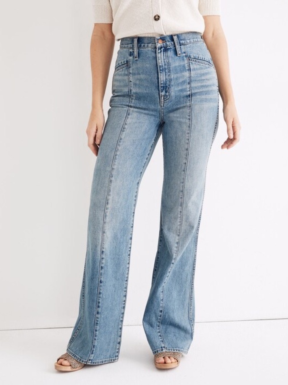 Madewell 11” High-Rise Flare Jeans Seamed Edition